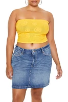 Plus Sweater-Knit Tube Top