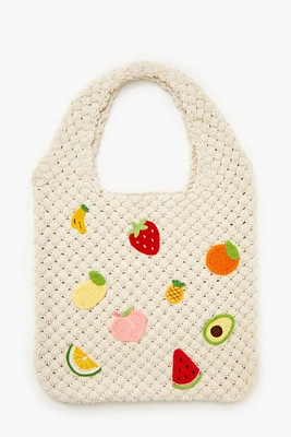 Basketwoven Fruit Tote Bag