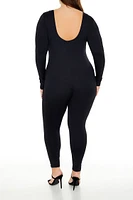 Plus Contour Sculpt Scoop-Back Jumpsuit