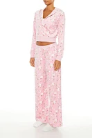 Floral Wide-Leg Pajama Pants