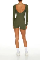 Active Fitted Open-Back Romper