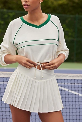 Active Pleated Surplice Skort