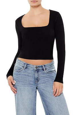 Square-Neck Crop Top