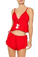 Pom Cami & Shorts Lingerie Set