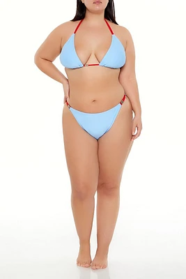 Plus Bar String Bikini Bottoms