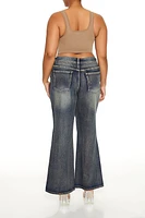 Plus High-Rise Flare Jeans