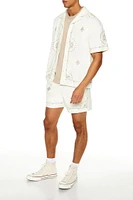 Geo Embroidered Shorts