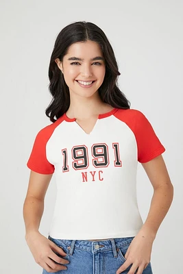 1991 NYC Graphic Raglan Tee