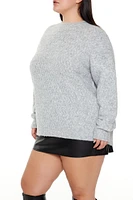 Plus Textured Drop-Sleeve Sweater