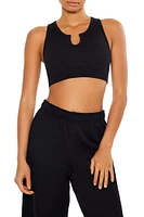 Seamless Split Neck Sports Bra