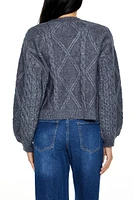 Cable Knit Cardigan Sweater