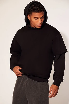 Fleece Core Athletic Pullover Hoodie