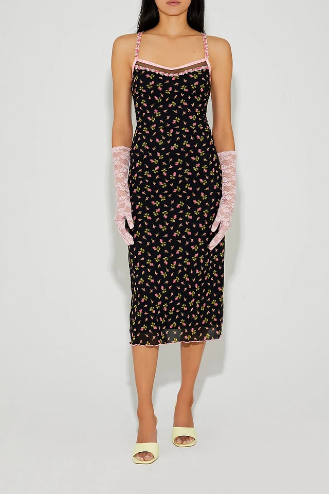 Forever 21 Betsey Johnson Floral Midi Dress | MainPlace Mall