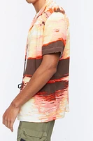 Sunset Graphic Cuban Collar Shirt