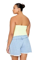 Plus Cotton-Blend Tube Top