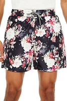 Floral Print Swim Trunks