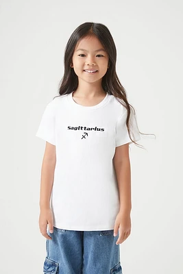 Girls Embroidered Sagittarius Tee (Kids)