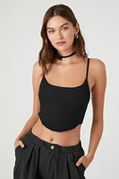 Sweater-Knit Cropped Cami