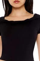 Cowl Cropped Tee