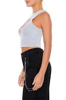 The Stones Graphic Cropped Tank Top