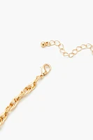 Twisted Interlocked Chain Necklace