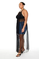 Plus Swim Cover-Up Maxi Dress