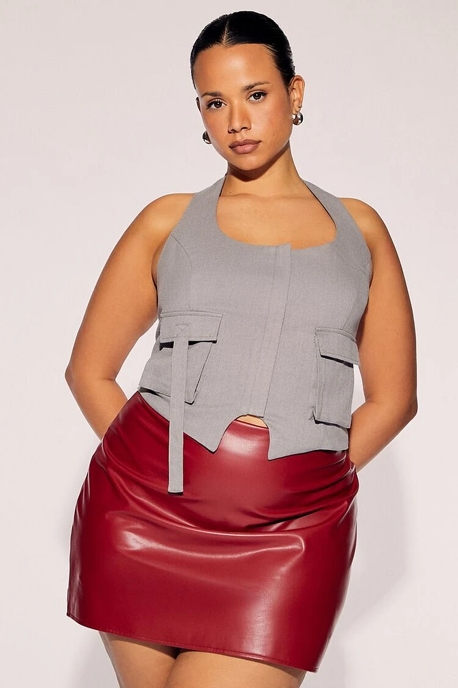 Plus Cargo Halter Top