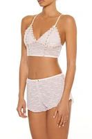 Rosette Mesh Shortie Panties