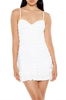 Faux Pearl Bodycon Mini Dress