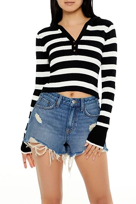 Striped Cropped Sweater