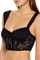 Sheer Lace Lingerie Corset Cami