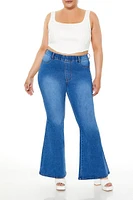 Plus High-Rise Flare Jeans