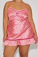 Plus Betsey Johnson Mini Slip Dress