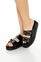 Buckled Dual-Strap Sandals