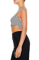 Cropped Stripe Tank Top