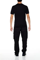 Slim-Fit Drawstring Cargo Pants