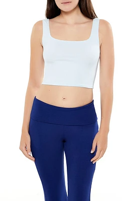 Cotton-Blend Cropped Tank Top