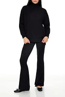 Fleece Mock Neck Pullover