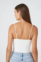 Cotton-Blend Cami Bodysuit