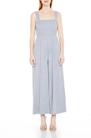 Shirred Wide-Leg Tank Jumpsuit