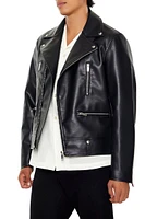 Faux Leather Moto Jacket