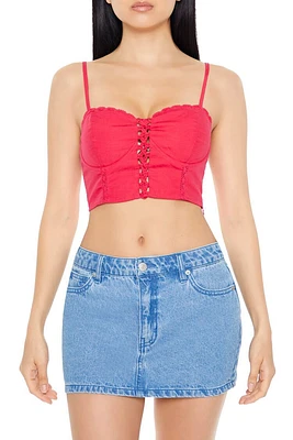 Crisscross Bustier Cropped Cami