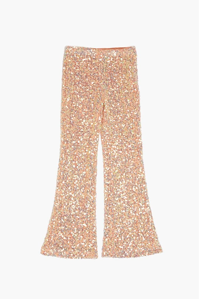 Girls Sequin Flare Pants (Kids)