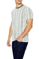 Vertical Striped Textured Tee