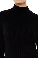 Ribbed Mock Neck Sweater