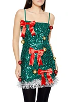 Sequin Christmas Tree Dress