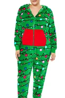 Plus Christmas Lights Jumpsuit