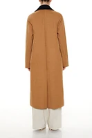 Two-Tone Double-Breasted Trench Coat