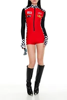 Racecar Driver Romper Costume Set