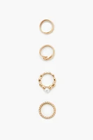 Hugging Arms Ring Set